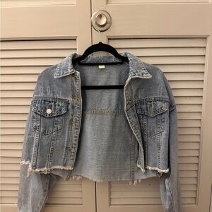 Denim Cropped Jacket